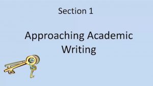 Academic Skills workbook Approaching Academic Writing screenshot